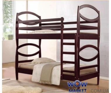 Ліжко двоярусне Вікторія (Вільха) 80х200см Елегант Мікс Меблі