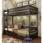 Ліжко двоярусне Дует (масив) 200х80см Естелла