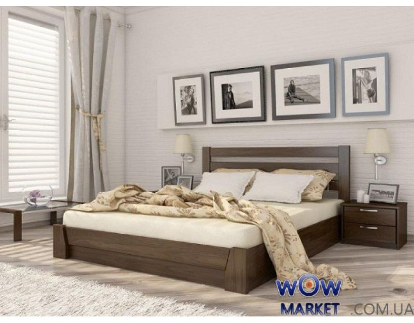 Кровать Селена с подъемным механизмом 140х200см Массив Эстелла