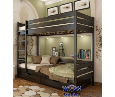 Кровать двухъярусная Дуэт (массив) 200х90см Эстелла Кровать двухъярусная Дуэт (массив) 200х90см Эстелла