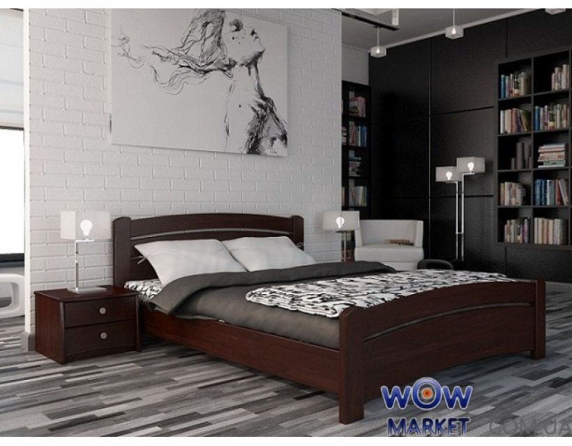 Ліжко полуторне Венеція 120х200см Щит бука Естелла