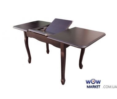 Стол раскладной Лидер 1100(+400)х700мм орех, венге Микс-Мебель