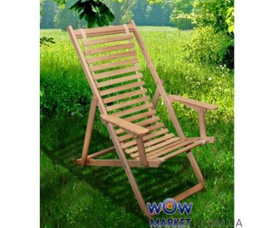 Шезлонг Пикник, бук Микс Мебель