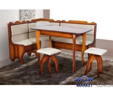 Комплект Ромео (уголок+стол+2 табурета) Микс Мебель