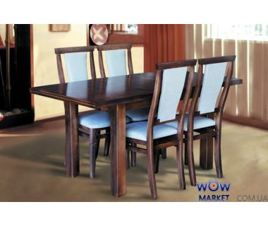 Стіл розкладний Петрос (горіх темний) 1200 (+400) * 800мм Мікс-Меблі Карпати