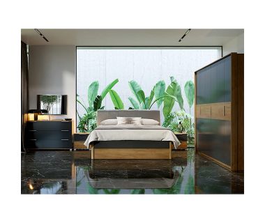 Комплект спальні Рамона 3Д Шафа 3Дв Ліжко 1,6 Тумба 2Шх 2шт Комод 3Шх Дзеркало 900х600 MiroMark