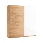 Шкаф-купе Ники Глянец Белый Дуб Крафт MiroMark