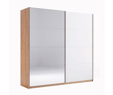 Шкаф-купе Ники Глянец Белый Зеркало MiroMark