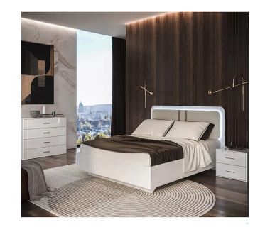 Комплект спальни Белладжио 6Дв Шкаф 6Дв Кровать 1,6 БК Тумба 2Шх 2шт Комод 4Шх Зеркало MiroMark