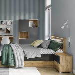 Дитяча спальня Місяць Джуніор 3Дв Пенал 3Дв Ліжко 1,4х2,0 з ящиками Тумба 2Шх Комод 4Шх MiroMark