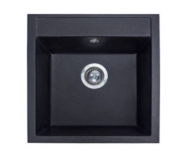 Кухонна мийка із штучного каменю BODRUM 510 black shine