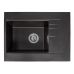 Кухонная мойка из искусственного камня BODRUM 650 black shine