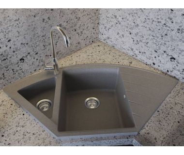 Кухонна мийка із штучного каменю EUROPE gray