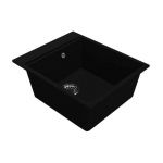 Кухонная мойка из искусственного камня LAGOON 420 black shine