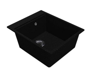 Кухонная мойка из искусственного камня LAGOON 420 black shine