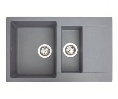 Кухонна мийка із штучного каменю LAPAS gray