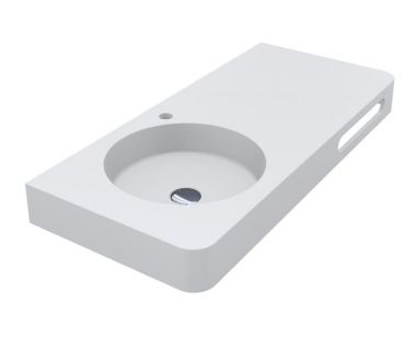 Умивальник із штучного каменю LOOP 1000 L MIRASOFT