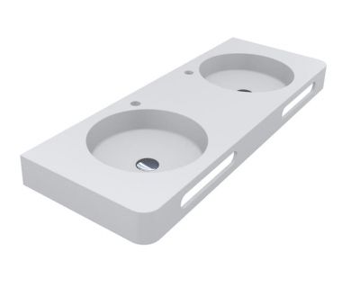 Умивальник із штучного каменю LOOP 1200-2 MIRASOFT