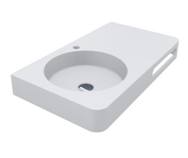 Умивальник із штучного каменю LOOP 800 L MIRASOFT