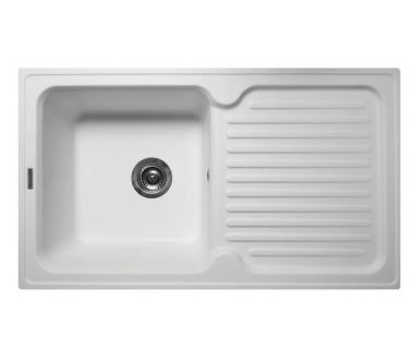 Кухонна мийка зі штучного каменю ORLEAN white