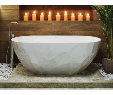 Ванна окрема зі штучного каменю SAPFIRE