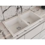 Кухонна мийка зі штучного каменю WESTEROS white