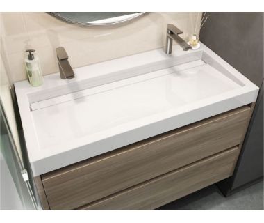 Накладний умивальник AGNESS 1000 глянсовий білий