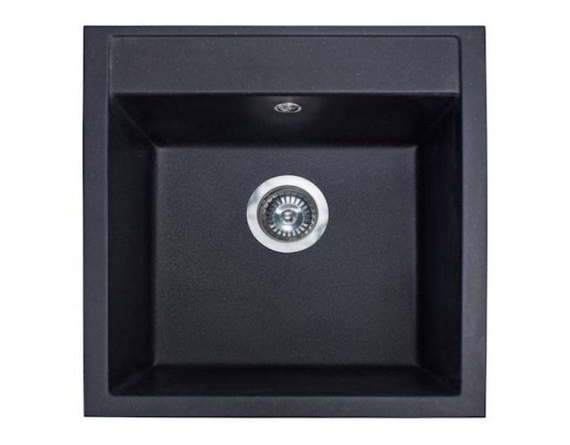 Кухонная мойка из искусственного камня BODRUM 510 black shine