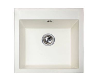 Кухонна мийка зі штучного каменю BODRUM 510 white