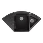 Кухонная мойка из искусственного камня EUROPE black shine