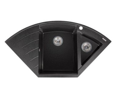 Кухонна мийка із штучного каменю EUROPE black shine