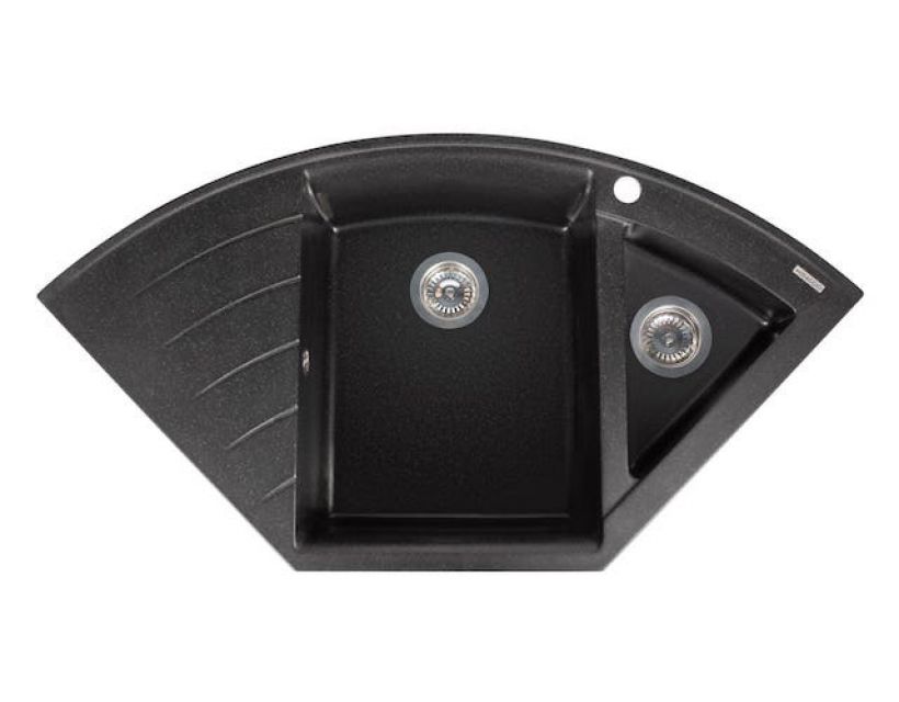 Кухонна мийка із штучного каменю EUROPE black shine