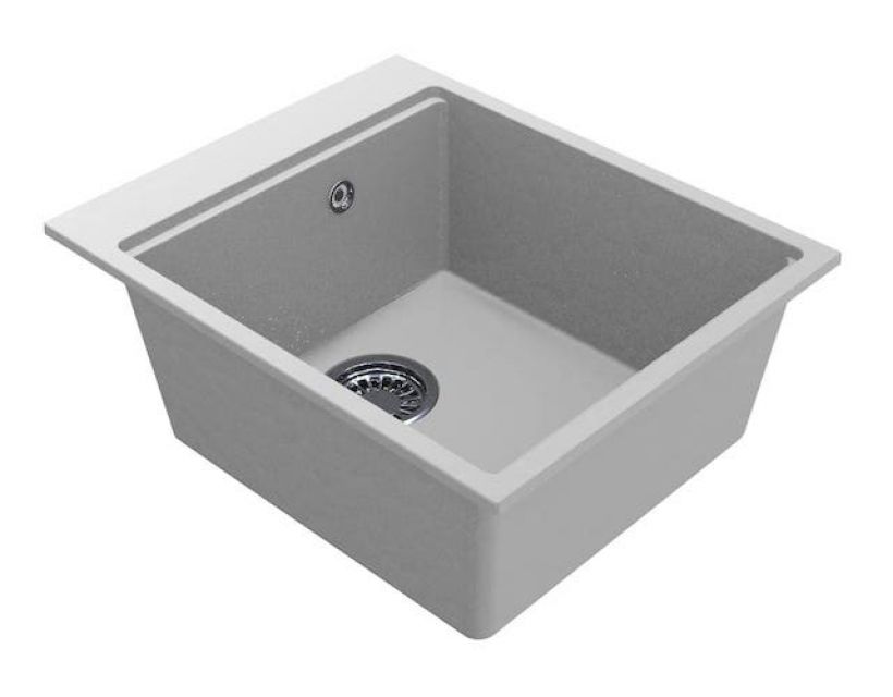 Кухонна мийка зі штучного каменю LAGOON 420 white