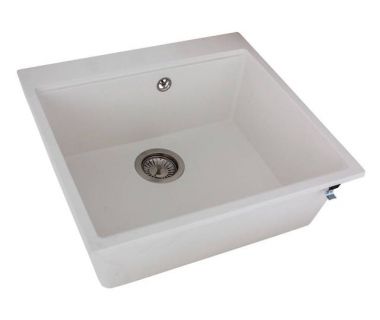 Кухонна мийка зі штучного каменю LAGOON 540 white