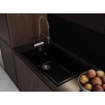Кухонная мойка из искусственного камня LAGOON 760 black shine