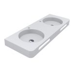 Умывальник из искусственного камня LOOP 1200-2 MIRASOFT