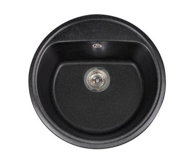 Кухонна мийка зі штучного каменю MALIBU black shine