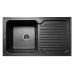 Кухонна мийка зі штучного каменю ORLEAN black shine