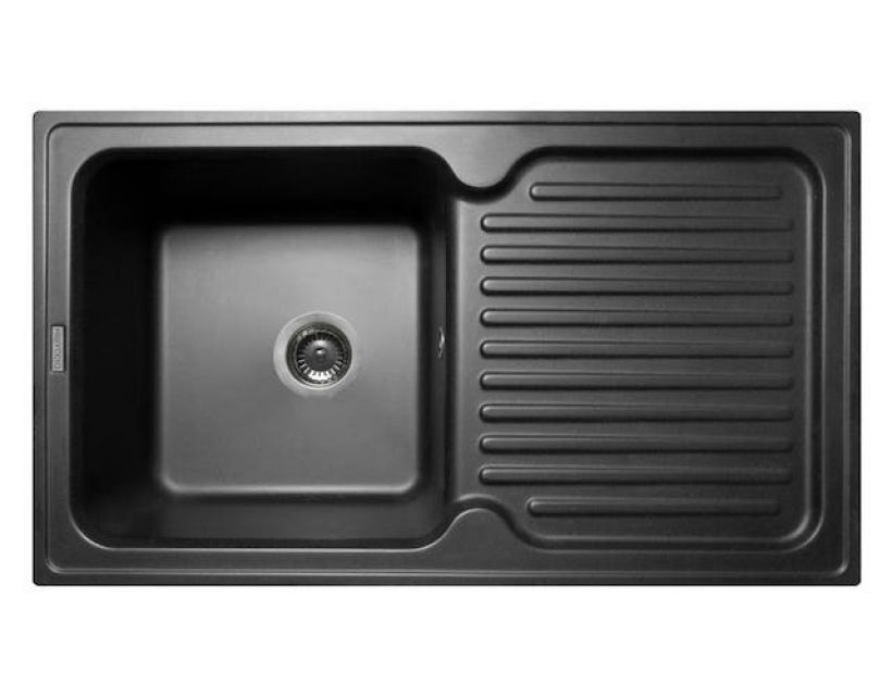 Кухонна мийка зі штучного каменю ORLEAN black shine