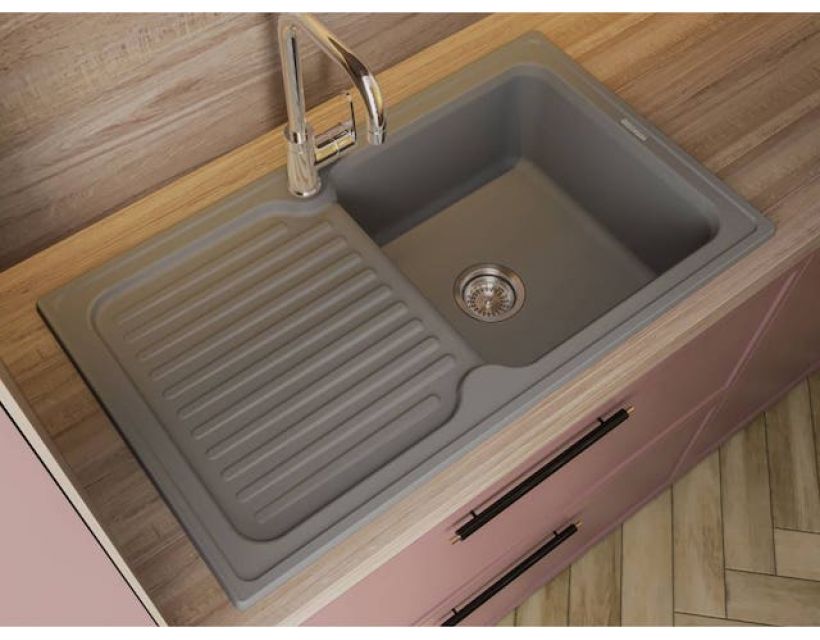 Кухонна мийка із штучного каменю ORLEAN gray