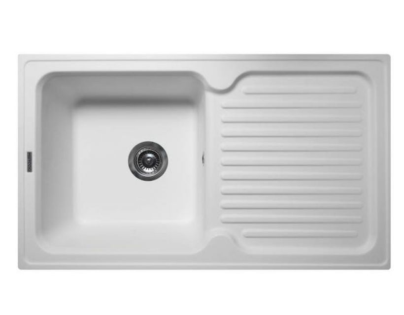 Кухонна мийка зі штучного каменю ORLEAN white