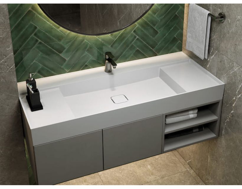 Умывальник из искусственного камня SOUL 1200