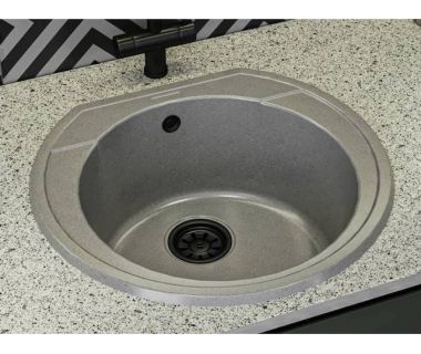 Кухонна мийка із штучного каменю TULUZA gray