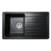 Кухонна мийка із штучного каменю VERSAL black shine