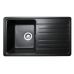 Кухонна мийка із штучного каменю VERSAL black shine