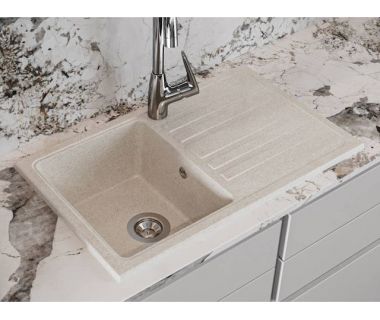 Кухонна мийка із штучного каменю VERSAL sand