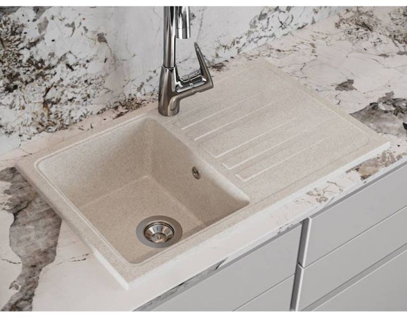 Кухонная мойка из искусственного камня VERSAL sand