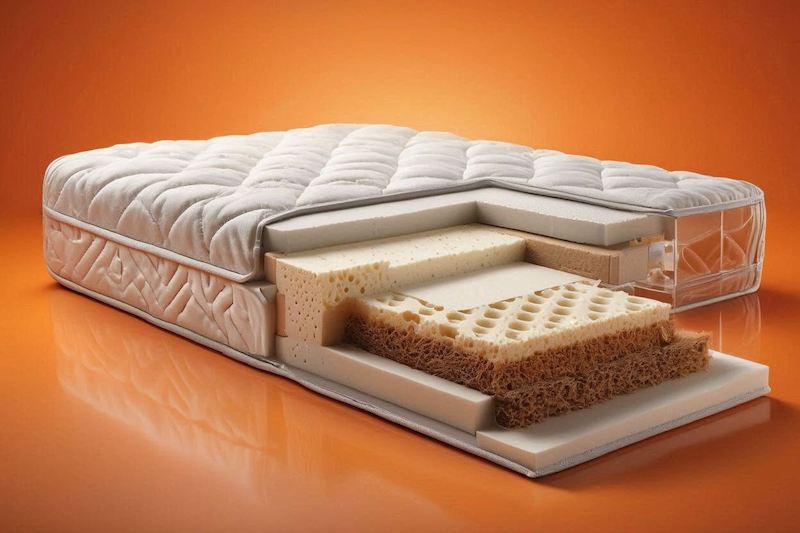 Купить беспружинный матрас латекс Memory Foam ППУ кокос от 1900 грн все размеры ортопедический