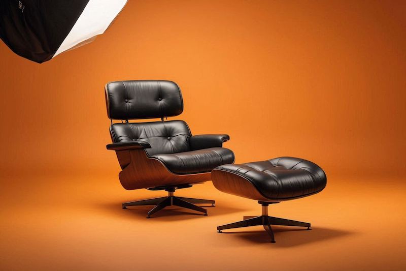 Купити дизайнерське крісло Eames Lounge шкіра для вітальні