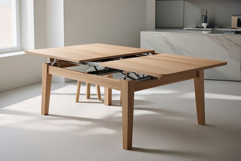 купить кухонный стол украина раздвижной из массива дерева с механизмом